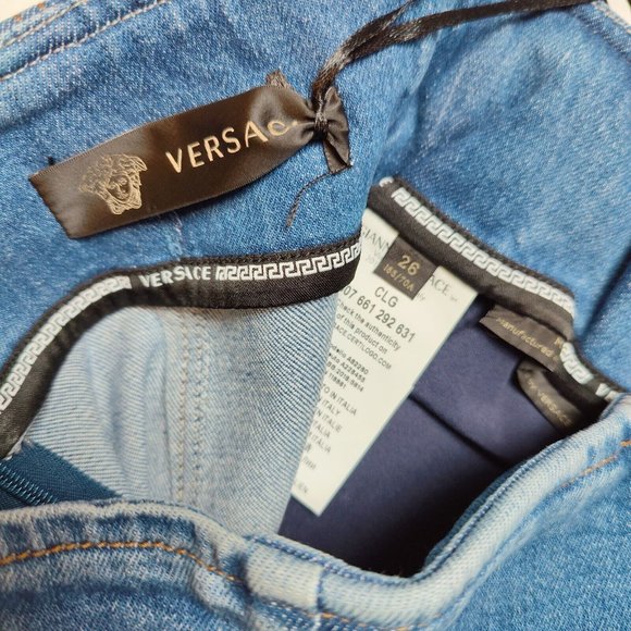 VERSACE Denim Shorts Size 26,29 Women's $595 - Picture 12 of 14